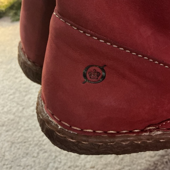 Born Red Suede Winter Boots - Picture 8 of 8